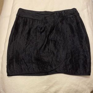 Nanette Lepore navy silk skirt